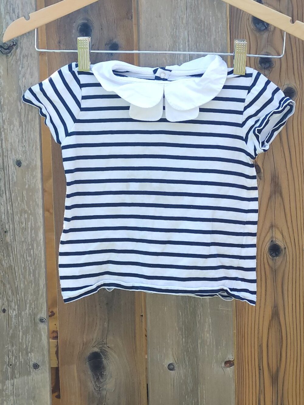 ADORABLE Jacadi Paris Peter Pan Collar Shirt Baby Size 4A 104cm